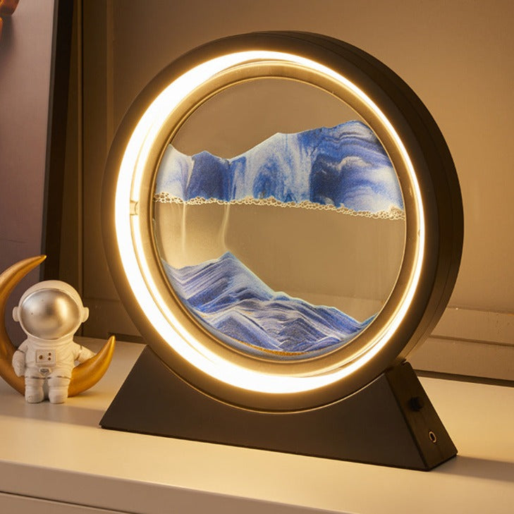 The Dawn - Rotating LED Sand Art Lamp