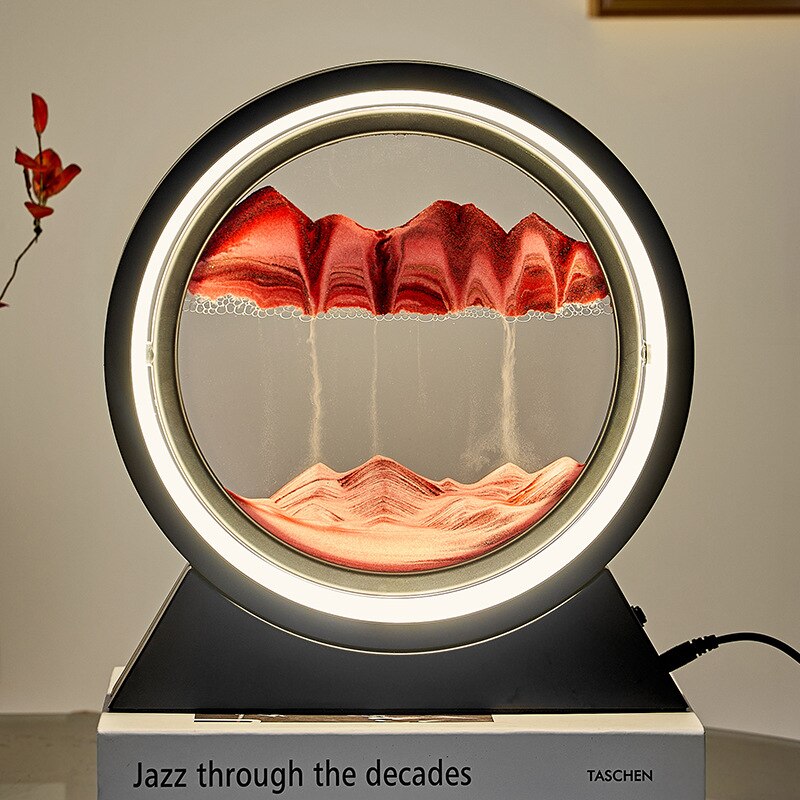 The Dawn - Rotating LED Sand Art Lamp